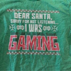 Kids “Santa Sorry for not listening I was Gaming” boys shirt size XXL